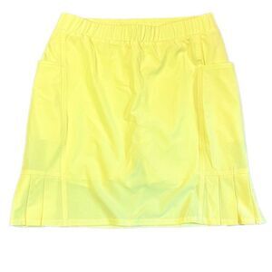 Chico’s Zenergy Women’s Yellow Pleated Skort Size 0